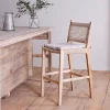 Aamani Mango Wood & Cord Counter Chair - Natural