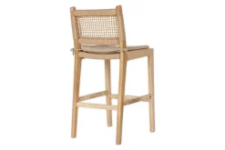 Aamani Mango Wood & Cord Counter Chair - Natural