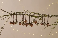 Adisa Bauble Jar - Antique Gold & Rust (Set of 16)