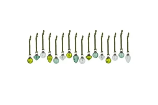 Adisa Bauble Jar - Mixed Green & Clear (Set of 16)