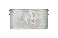 Akasa Trough Planter - Zinc