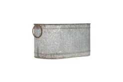 Akasa Trough Planter - Zinc