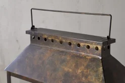 Akoko Wide Lantern - Brown Patina