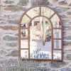 Amaga Arched Outdoor Mirror - Antique Black