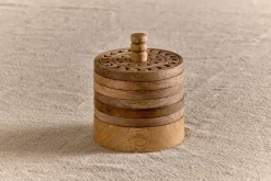 Anali Mango Wood Coasters - Natural
