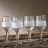 Anara Etched Wine Glass - Clear - (Set of 4) - Large