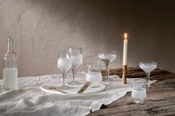 Anara Etched Wine Glass - Clear - (Set of 4) - Large