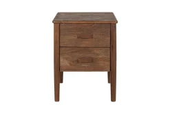 Anbu Acacia Bedside Table - Washed Walnut