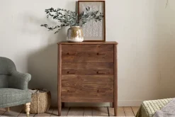 Anbu Acacia Chest of Drawers - Washed Walnut