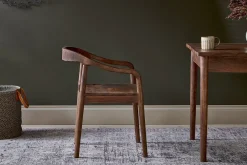 Anbu Acacia Dining Chair - Washed Walnut