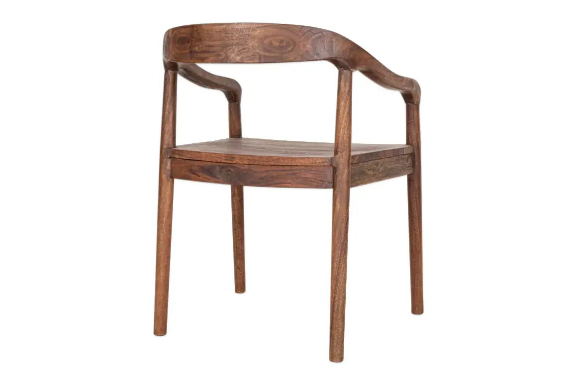 Anbu Acacia Dining Chair - Washed Walnut