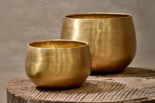 Atsu Brass Planter