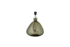 Baba Recycled Glass Lamp - Green - Small Wide