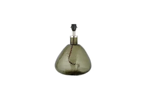 Baba Recycled Glass Lamp - Green - Small Wide