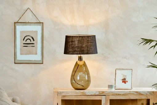 Baba Recycled Glass Lamp - Green - Large Tall