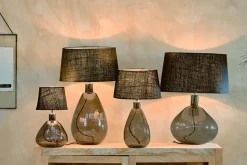 Baba Recycled Glass Lamp - Green - Small Tall