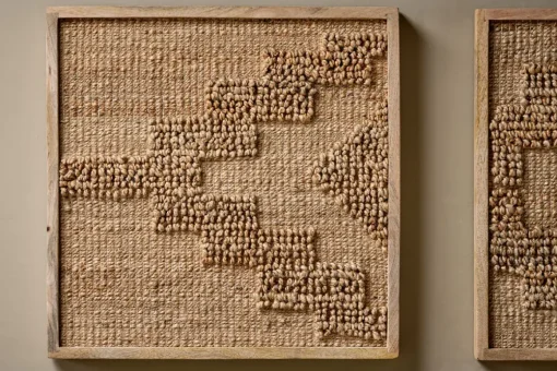 Bawal Hemp & Jute Wall Art - Natural