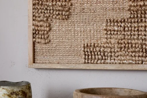 Bawal Wall Art - Cross - Natural