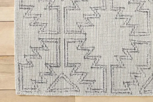 Bidiru Wool & Recycled Cotton Rug - Black & Off White