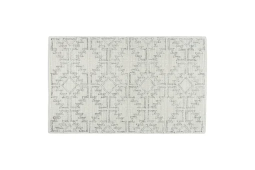 Bidiru Wool & Recycled Cotton Rug - Black & Off White