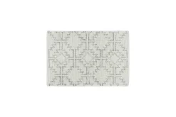 Bidiru Wool & Recycled Cotton Rug - Black & Off White