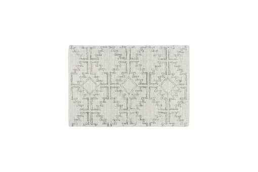 Bidiru Wool & Recycled Cotton Rug - Black & Off White