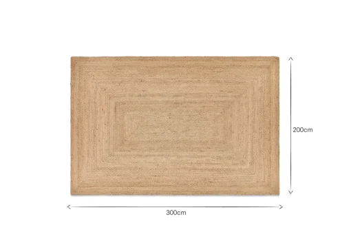 Braided Hemp Rug - Natural - Extra Large
