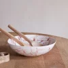 Canela Splatter Serving Bowl - Dusty Terracotta