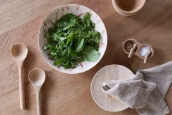 Canela Splatter Serving Bowl - Dusty Terracotta