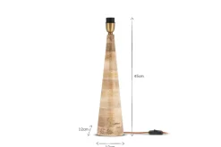 Chameli Mango Wood Table Lamp - Natural