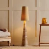 Chameli Tapered Mango Wood Floor Lamp