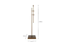 Chintala Iron Floor Lamp - Antique Brass
