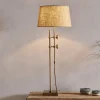 Chintala Iron Table Lamp - Antique Brass