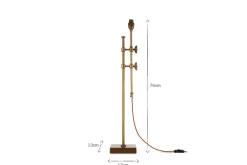 Chintala Iron Table Lamp - Antique Brass