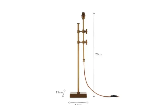 Chintala Iron Table Lamp - Antique Brass
