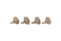 Dankuni Napkin Rings - Antique Brass (Set of 4)