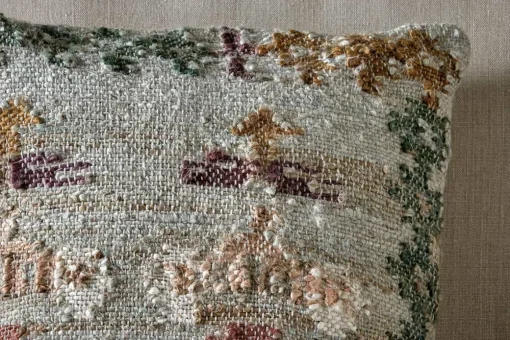 Dantri Jute & Cotton Cushion Cover - Soft Grey
