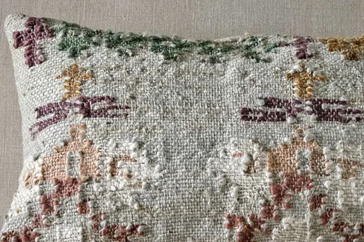 Dantri Jute & Cotton Cushion Cover - Soft Grey