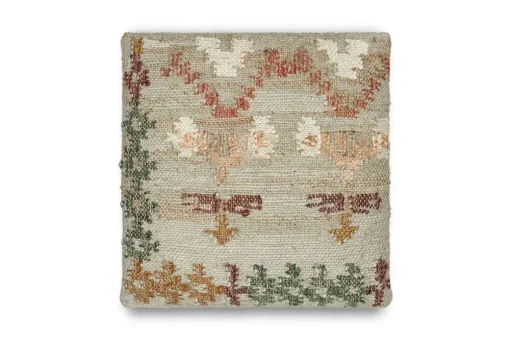 Dantri Jute & Cotton Cushion Cover - Soft Grey
