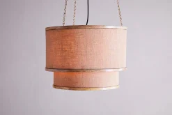 Darat Mango Wood & Jute Pendant - Natural