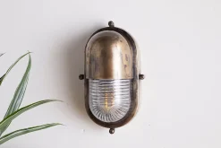 Denaya Outdoor Wall Lamp - Antique Brass