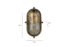 Denaya Outdoor Wall Lamp - Antique Brass