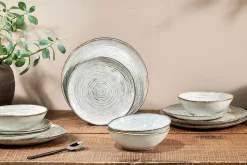 Dhanuk Ceramic Dinner Plate - Cream