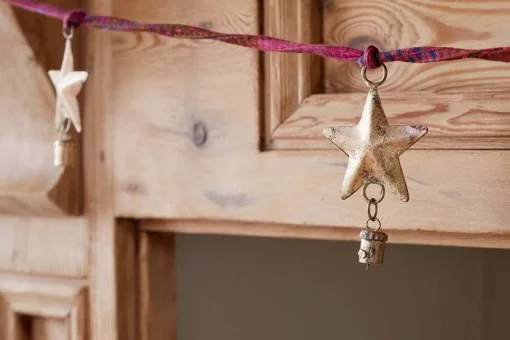 Didi Star Garland - Antique Brass