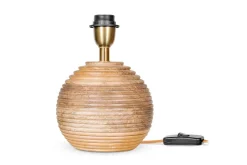 Drisana Mango Wood Bedside Table Lamp