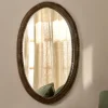 Drishti Oval Iron Mirror - Antique Black - Small