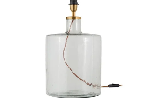 Edina Recycled Glass Table Lamp - Clear - Large