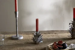 Elagalu Pine Cone Candle Holders - Zinc (Set of 2)