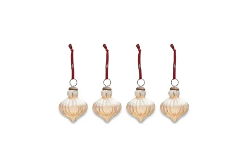 Eliza Baubles - Gold Luster (Set of 4)