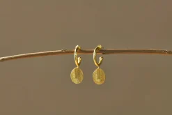 Esta Hoop Earrings - Gold  - One Size